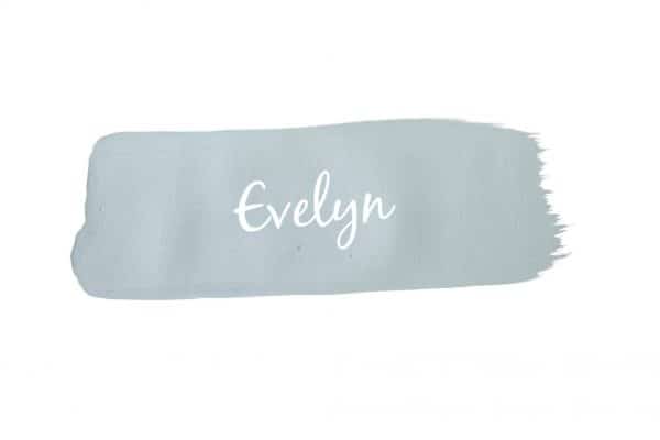 paint swoosh of Mango Paint colour Evelyn