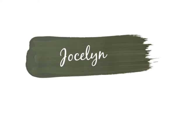 paint swoosh of Mango Paint colour Jocelyn