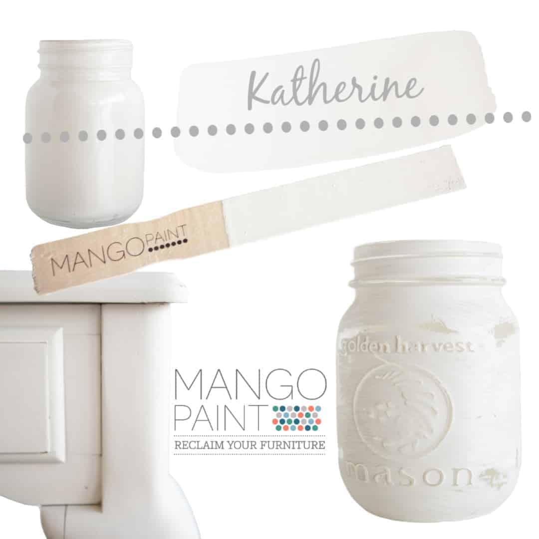 Collage of items painted in Mango Paint colour Katherine