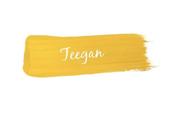 paint swoosh of Mango Paint colour Teegan