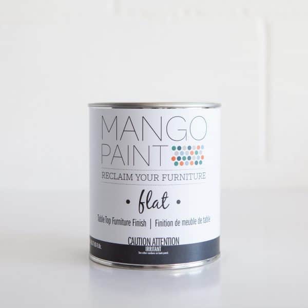 Quart can of Mango Paint Table Top Finish Flat